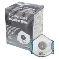 Moulded Masks, P2, Valved, Carbon, Box 10