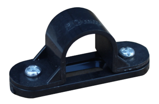 20mm PVC Space Bar Saddle Black