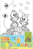 Paint by numbers Canvas and Paints Easter Chicks