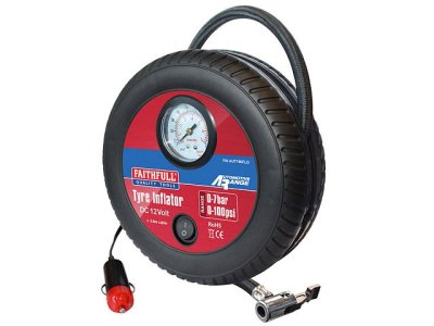 Faithfull Tyre Inflator 12V Low Volume