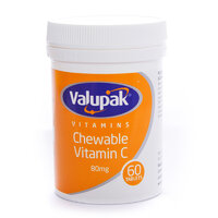 Valupak Vitamin Chewable Vitamin C 80Mg Tablets 60s