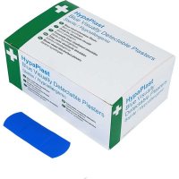 HYPAPLAST BLUE DETECTABLE 7.2 X 2.5CM PLASTERS BOX 100