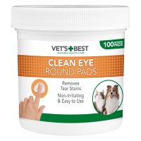 Vet's Best Clean Eye Round Pads 100 pad tub x 1