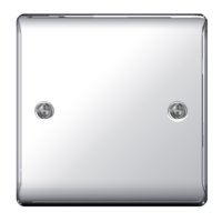 NEXUS POLISHED CHROME BLANK PLATE 1 GANG