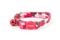 Ancol Camouflage Cat Collar - Pink x 3