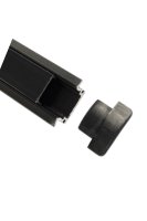 2m ALUMINIUM RECESSED BLACK PROFILE