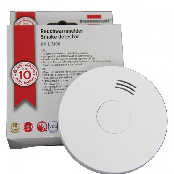 Brennenstuhl Long Life 10Year Lithium Battery Smoke Alarm