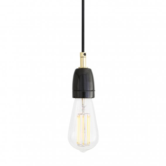 Mullan Caltra Black Brass Pendant Light