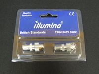 Metal 2 Pack TV Plug