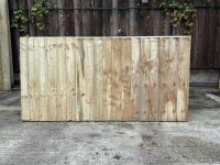 CHEPSTOW FEATHER EDGE 1.83 x 0.91m PANEL GREEN