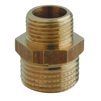 Verloopnippel messing  4/4x1/2