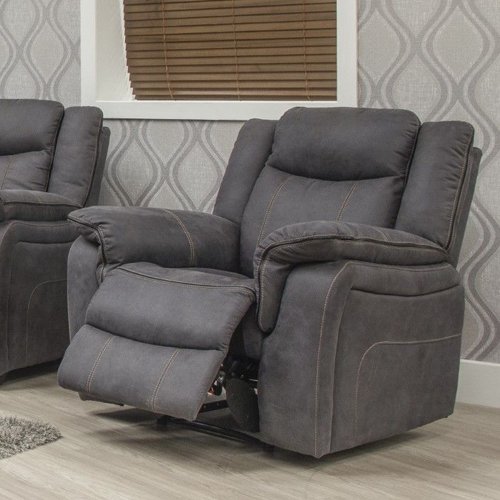 Argentina Fabric Recliner - Charcoal 2