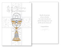 Card/Anniversary Ordination/3 Dimensional   (20363)