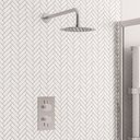 Concealed-Valve,Round-Shower-Head&Round-Shower-Arm-Chrome