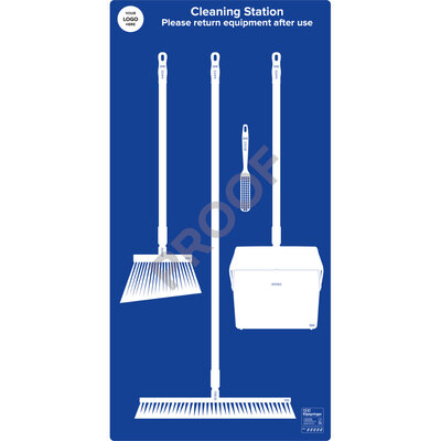 Floor Sweeping Station with Lobby Pan