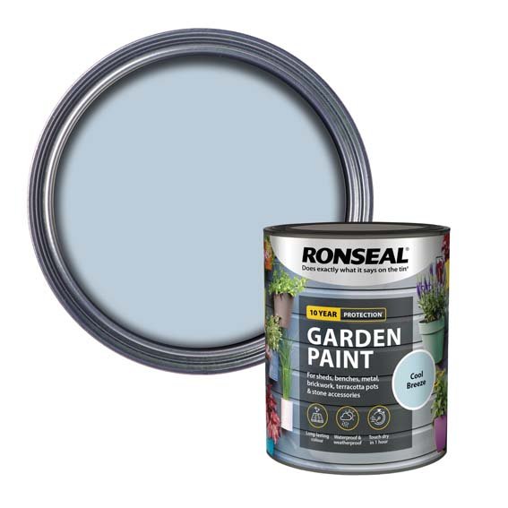 Ronseal Garden Paint Cool Breeze 750Ml Tin