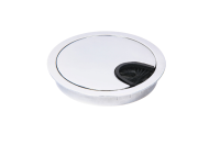 CMD Desk Grommet 80mm Polished Aluminium