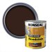 Ronseal Quick Drying Woodstain Dark Oak Tin & Swatch