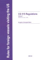 CG 515 Regulations Volume 1 & 2 - Rules for foreign vessels visiting the US