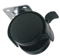 Draper Castor Swivel Wheel with Brake 40mm