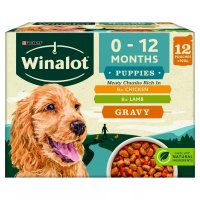 Winalot Pouch PUPPY Meaty Chunks in Gravy 100g 12pk x 4