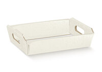 TRAY WHITE BUBBLE 220X160X50MM disc