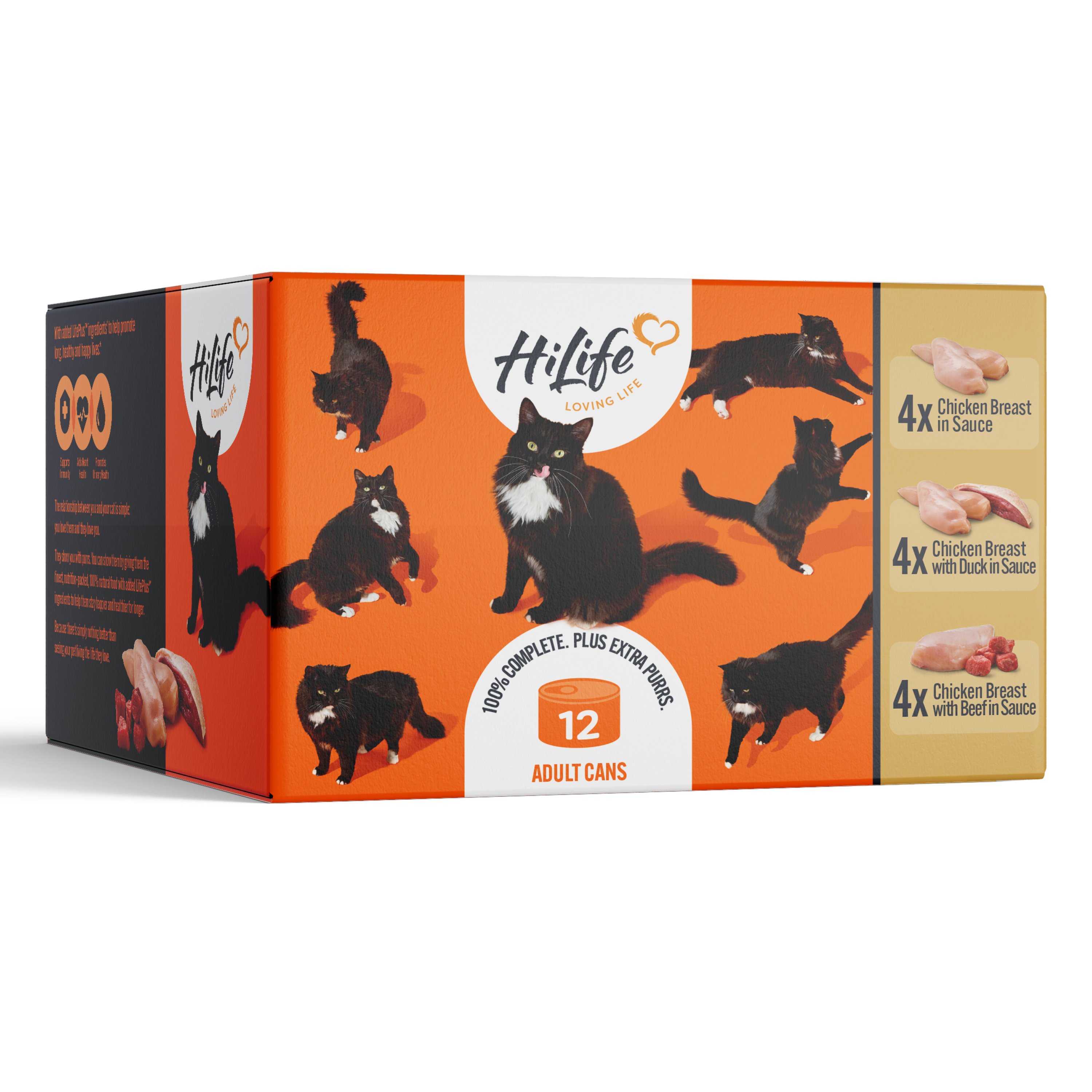 * HiLife Cat Can Chicken Recipes in Sauce 70g 12pk x 4