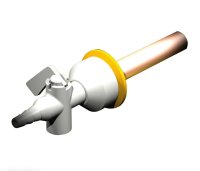 XL1256-4 1WAY WALL MOUNT GAS COCK DROP LEVER