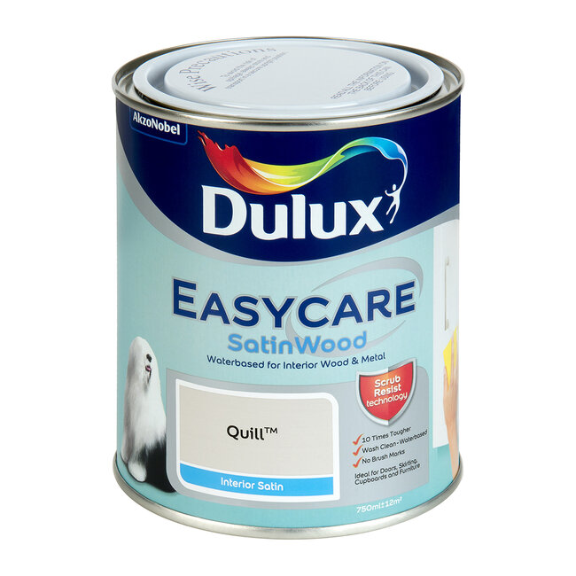 Dulux Easycare Satinwood Quill Paint Pat McDonnell Paints Irelands
