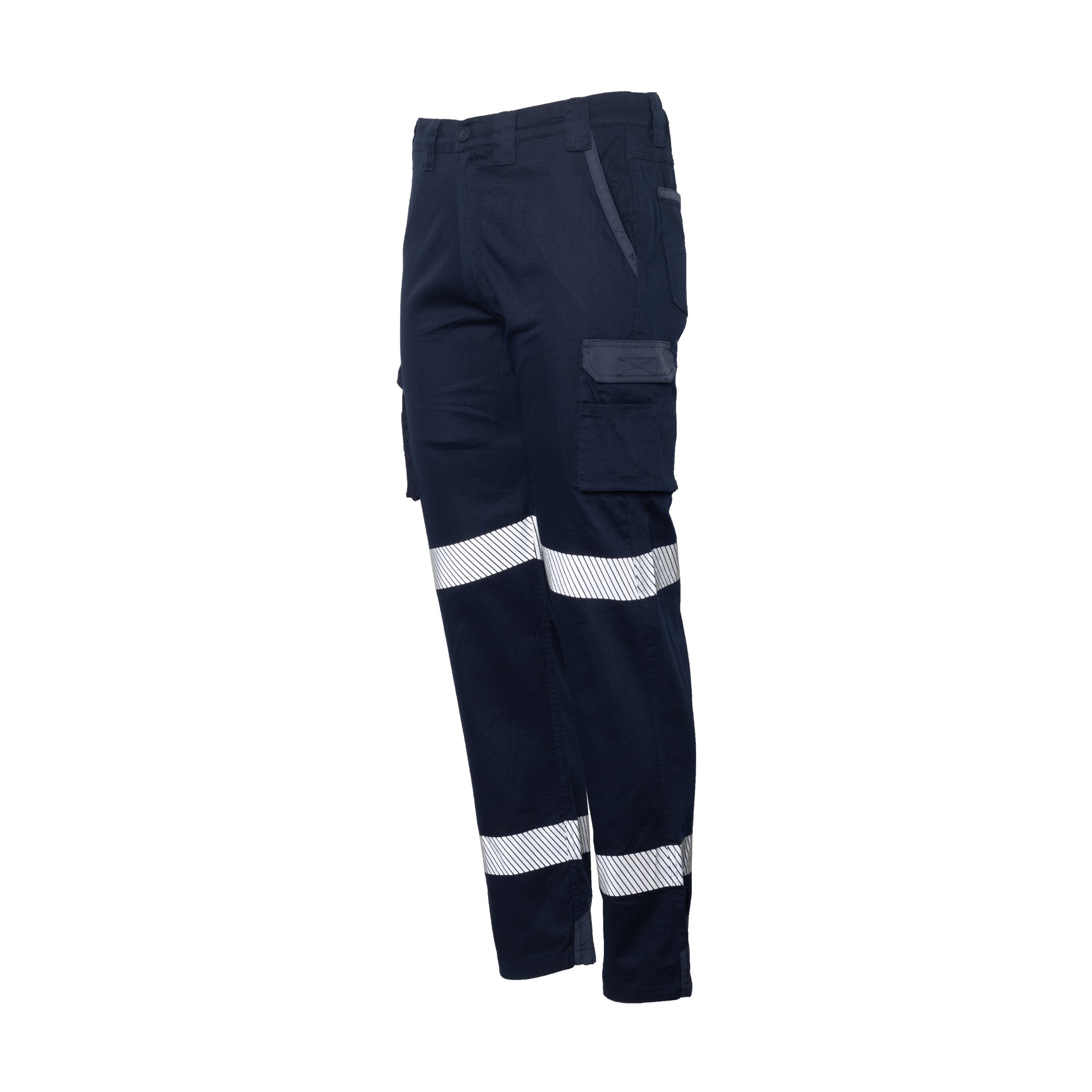 Cargo Trousers, Ripstop, Reflective, Navy