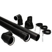 Glow-worm Variable Termination Kit DN60 PP black 0020219531