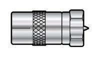 F PLUG to COAX SOCKET ADAPTOR