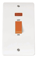 Click Mode 2G 45A DP Switch + Neon White Red Rocker CMA203