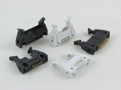 40 position Latch Header Right Angle Long Ejectors