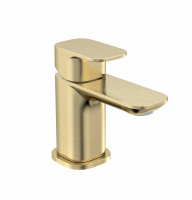 Haze-Mini-Basin-Mixer-With-Click-Waste--Brushed-Brass