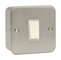 Click 1G 2W Switch Metal clad CL011
