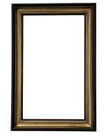 Vega Bevelled Mirror 69x90cm Black Gold