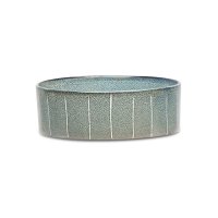 Scruffs Reactive Glaze Food Bowl 13cm Pinstripe Grey x 1