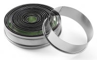 Pastry Cutter 14 Piece Set - Round Plain Edge
