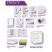 Sonas Ensuite Wall Hung Bundle Gloss White
