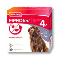 Beaphar Fiprotec Extra Large Spot On Flea & Tick Treatment 4 Pipette - SINGLE