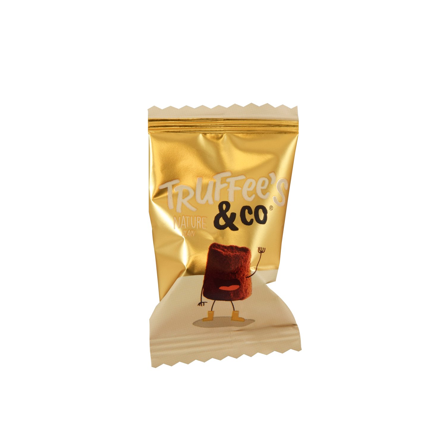Plain - French truffles in gold flow wrap 6.5g app 400pcs - 2.6kg