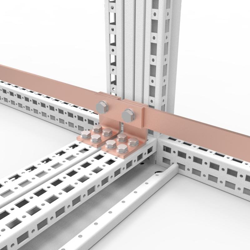 ECK02 nVent Hoffman Earthing copper angle 40x10, Fixation for 30x10/40x10 copper bar