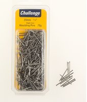 Challenge Bright Steel Moulding Pins Veneer 20mm 75g