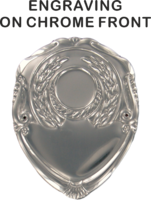 Engrave Chrome Front (Double Line Font)