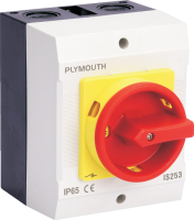 Plymouth Small 32 Amp 3 pole Rotary Isolator IP65