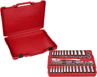 MILWAUKEE 3/8 DRIVE RATCHET SOCKET SET 56pc 4932464946