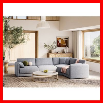Corfu Modular Corner Sofa - Grey 1