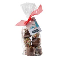 Gift bags of milk chocolate covered marshmallows - 3 designs 12x110g