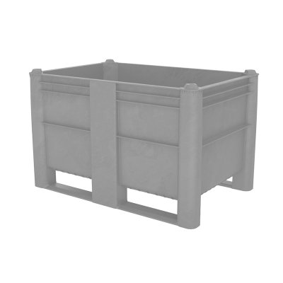 Solid Box Pallet - 500ltr, Grey